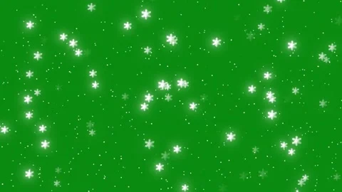 Snow Flakes Video Effects Animation On Green Screen 스톡 동영상 283460058