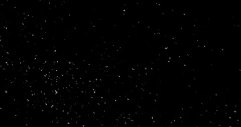 Snow-Flakes-Wind-Isolated-Black-Background-Slow-Motion 13 Stock Footage 325660580