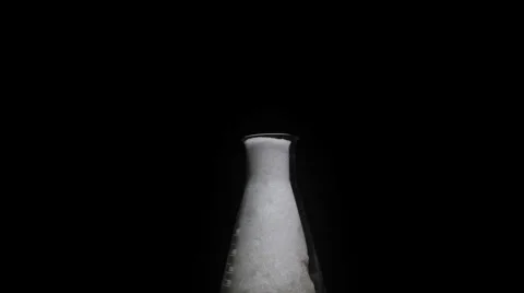 Snow in the flask Stock Footage 984245