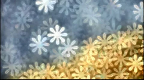 Snow Flowers Sparkle Loop 7897 Stock Footage 8956704