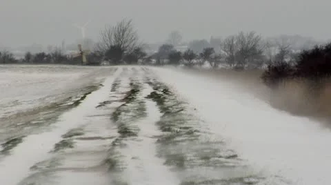 Snow flying 1 Stock Footage 10787775