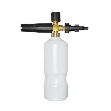 Snow foam lance with path Stock Photos