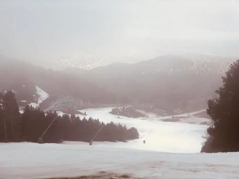 Snow fog Stock Photos