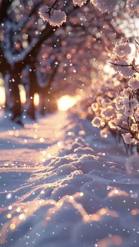 Snow forest. Falling snowflakes. Looped snow. Winter forest. Stock-Footage 267053828