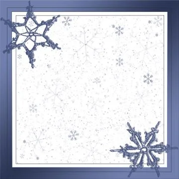 Snow frame Stock Illustration