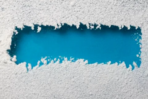 Snow frame Foto stock