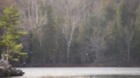 Snow front moving in Stock Footage 44212405