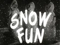 Snow Fun Family Winter Ski Vacation Resort Vintage Home Movie Film Title Graphic HD Footage