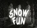 Snow Fun Family Winter Ski Vacation Resort Vintage Home Movie Film Title Graphic HD Footage