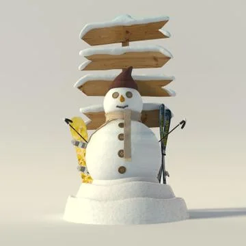 Snow fun Stock Illustration