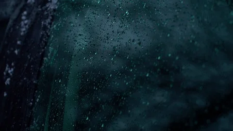Snow on the Glass Stock Footage 85927956