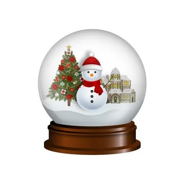 Snow globe 1 Stock Illustration