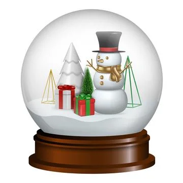 Snow globe 3 Stock Illustration
