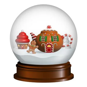 Snow globe 6 Stock Illustration