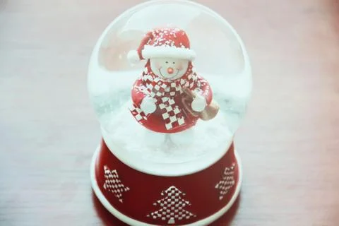 Snow globe close up Stock Photos