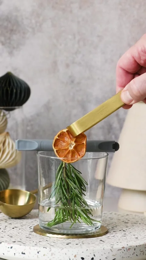 Snow Globe Cocktail Stock Footage 260869313