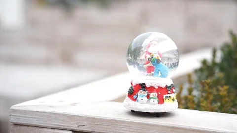 Snow globe dynamic Stock Footage 98285773