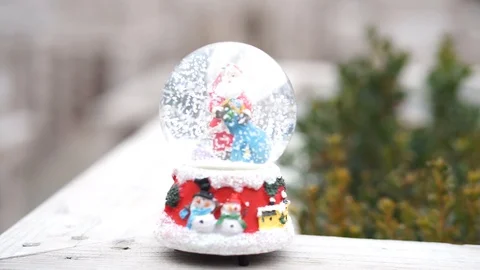 Snow globe Vídeo Stock 98285954