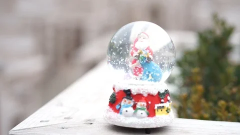 Snow globe Vídeo Stock 98285957