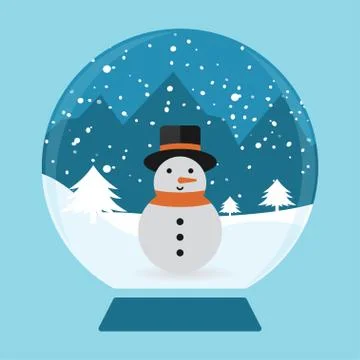 Snow globe Stock Illustration