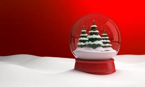 Snow globe Stock Illustration