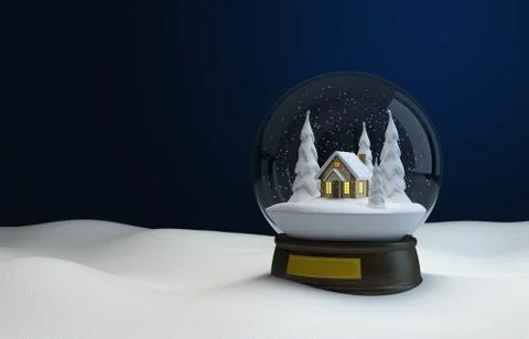 Snow globe Stock Illustration