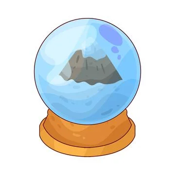 Snow globe illustration Stock Illustration