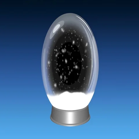 Snow globe with looping snow Stock Footage 69389550