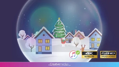 Snow Globe Reveal II - After Effects Template Stock After Effects