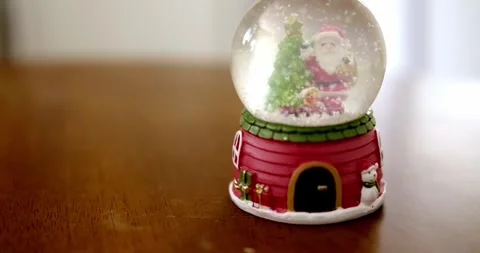 Snow globe with Santa Claus Stock Footage 319936299