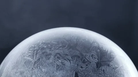 Snow globe snowflake melting Stock Footage 100538224