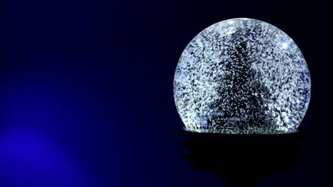 Snow Globe with Tree - Right Side Stock Footage 144968002