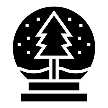 Snow globe Vector Icon Design Illustration Stock Illustration