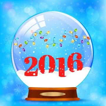 Snow globe vector Stock Illustration