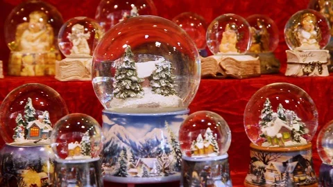Snow Globes Stock Footage 129037798