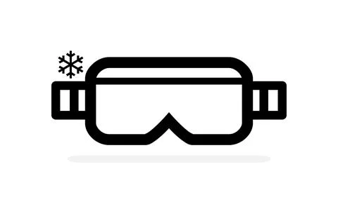 Snow goggles icon. vector illustration Stock Illustration