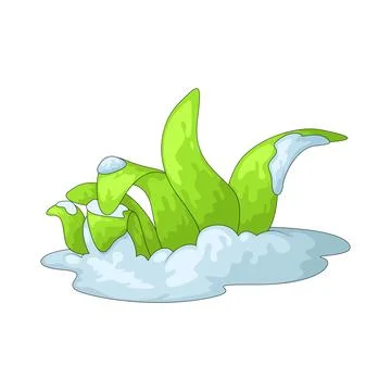 Snow grass illustration 스톡 일러스트