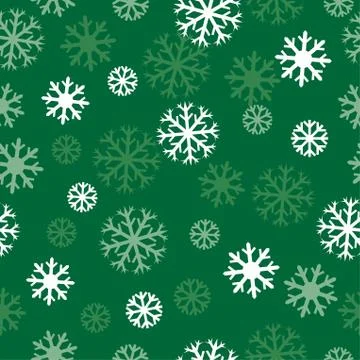 Snow green pattern Stock Illustration
