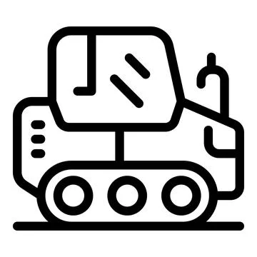 Snow grooming machine preparing skiing slope for winter sports Illustrazione stock