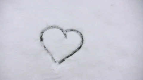 Snow Heart 1 Stock Footage 331462