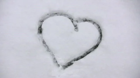 Snow Heart 2 Stock Footage 333554