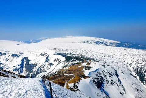 Snow hill Stock Photos