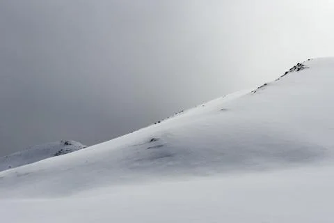 Snow hills background Stock Photos