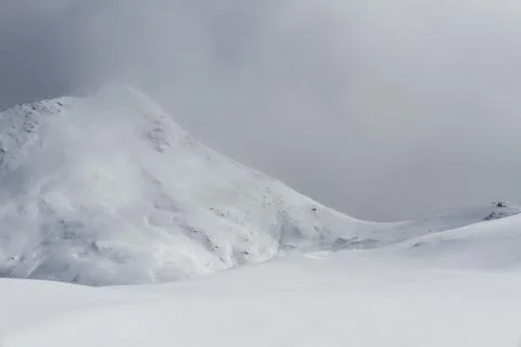 Snow hills background Stock Photos