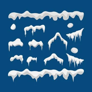 Snow At Home Set Stock Illustration