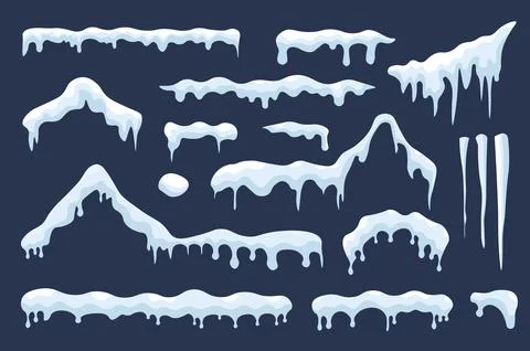 Snow Ice Caps Stock Illustration