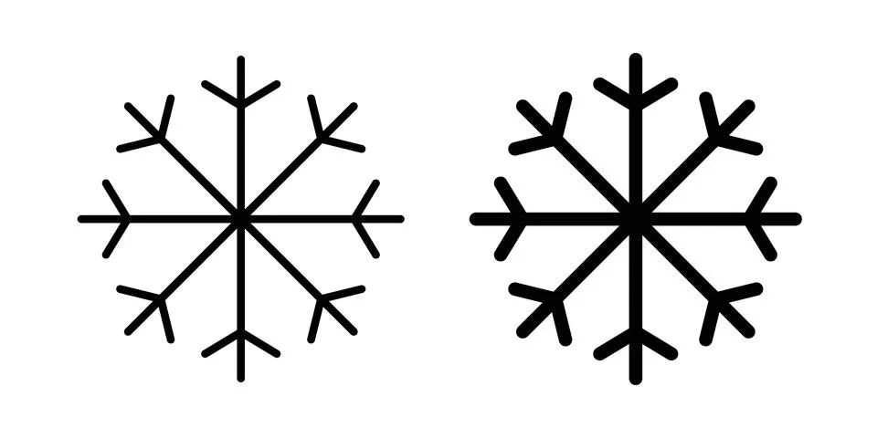 Snow icon graphic element. web icon set Stock Illustration