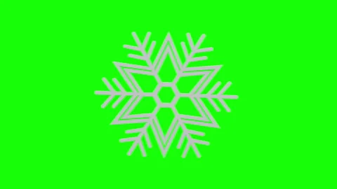Snow Icon on green screen Stock Footage 293119912