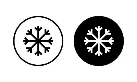 Snow icon vector illustration. snowflake sign and symbol Stock Illustration