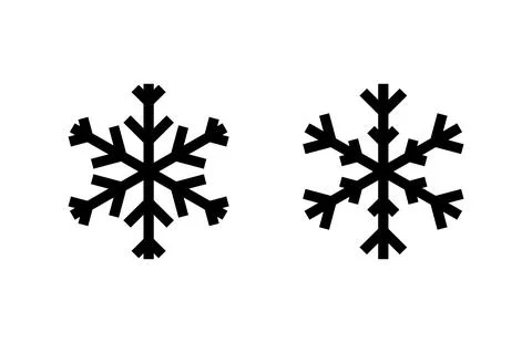 Snow icon vector illustration. snowflake sign and symbol Stock Illustration